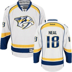 James Neal Nashville Predators Reebok Authentic White Away Jersey