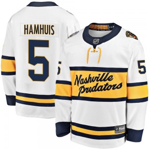 Dan Hamhuis Nashville Predators Fanatics Branded Breakaway White 2020 Winter Classic Jersey