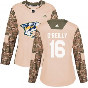 Women's Cal O'Reilly Nashville Predators Adidas Authentic Camo Veterans Day Practice Jersey
