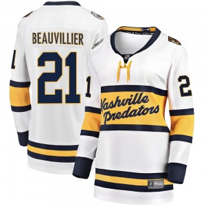 Women's Anthony Beauvillier Nashville Predators Fanatics Branded Breakaway White 2020 Winter Classic Player Jersey