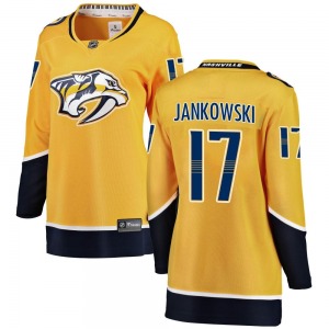 Women's Mark Jankowski Nashville Predators Fanatics Branded Breakaway Yellow Home Jersey
