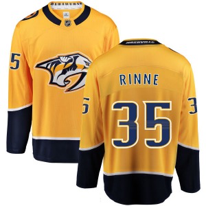 Pekka Rinne Nashville Predators Fanatics Branded Breakaway Yellow Home Jersey