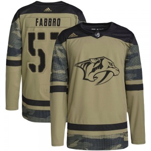 Dante Fabbro Nashville Predators Adidas Authentic Camo Military Appreciation Practice Jersey