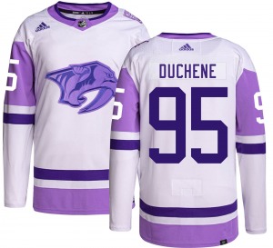 Matt Duchene Nashville Predators Adidas Authentic Hockey Fights Cancer Jersey