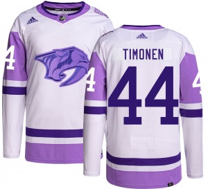 Kimmo Timonen Nashville Predators Adidas Authentic Hockey Fights Cancer Jersey