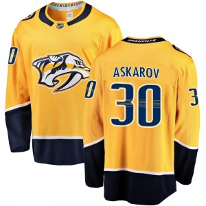 Yaroslav Askarov Nashville Predators Fanatics Branded Breakaway Gold Home Jersey