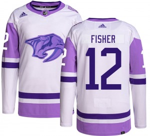 Youth Mike Fisher Nashville Predators Adidas Authentic Hockey Fights Cancer Jersey