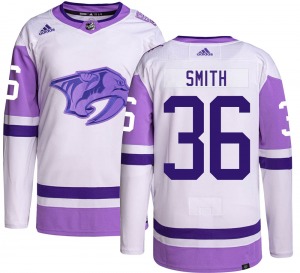 Youth Cole Smith Nashville Predators Adidas Authentic Hockey Fights Cancer Jersey