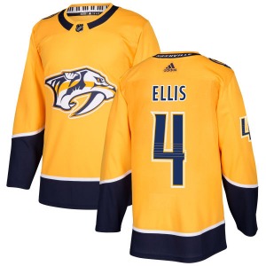 Ryan Ellis Nashville Predators Adidas Authentic Gold Jersey