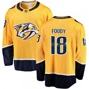 Liam Foudy Nashville Predators Fanatics Branded Breakaway Gold Home Jersey